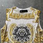 Versace Shirt Silk Knit Sleeveless Top Size 40