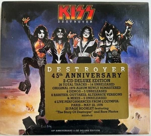 Kiss Destroyer 45th Anniversary Deluxe Edition 2-CD+Bonus Tracks NEW SEALED 2021 - Picture 1 of 4