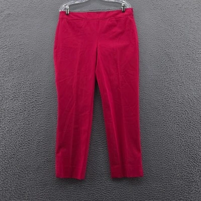 NWT Talbots Womens Chatham Ankle Pants 110 Petite Red High Waist Stretch Preppy - Image 1 of 4