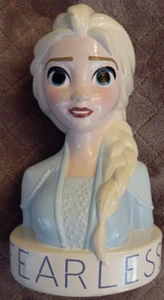 Disney Frozen Elsa Princess "Fearless" Piggy Coin Savings Bank. 8” - Picture 1 of 3