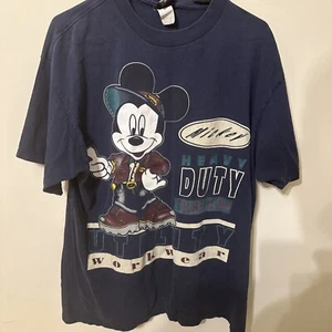 Vintage Mickey Unlimited Jerry Leigh Mickey Mouse T-Shirt Workwear Heavy Duty - Picture 1 of 4