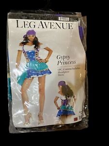 2 Pc Gypsy Princess Fortune Teller Halloween Adult Costume Leg Avenue SZ S/M-P/M