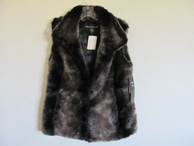 Kristen Blake Faux Fur Vest -Lined -Pockets-Color Chinchilla-Women's Size S-NWT  - Image 1 of 4