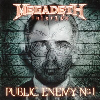 MEGADETH Public Enemy No. 1 BANNER HUGE 4X4 Ft Fabric Poster Tapestry Flag art - Image 1 of 3