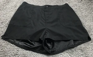 FULLFITALL Womens Swim Board Shorts Size 20 Black High Rise Elastic Waist NWT - Picture 1 of 11