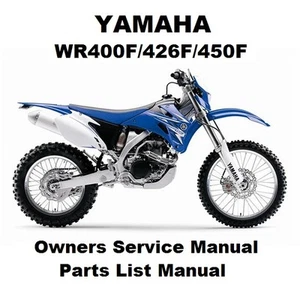 YAMAHA WR450F WRF 400 426 Owners Workshop Service Repair Parts Manual PDF files - Picture 1 of 1