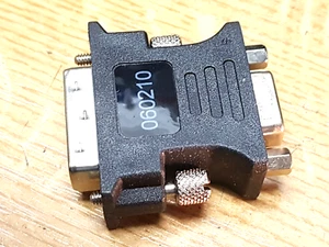 Display Grafik - Adapter DVI-I an VGA 15 pol. D-SUb NEU #107 - Photo 1/4
