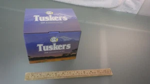 Vtg 1990s TUSKERS Paw Prints Elephant Figurine New in Box NIB Love Is Your Heart - Picture 1 of 9