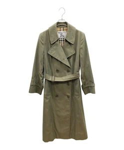 Burberrys Prorsum Trench Coat Olive Cotton with Belt Woman EL - Picture 1 of 10