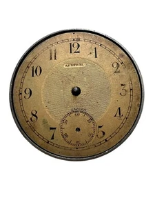 Vintage ADMIRAL 7 Jewels Schwarz Pocket Watch Movement For Parts - Picture 1 of 4