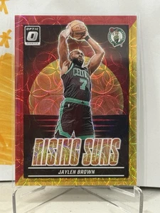 2024-25 Donruss Optic Jaylen Brown Rising Suns Red Gold Asia #/99 Boston Celtics - Foto 1 di 2
