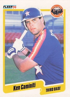 1990 Fleer #225 Ken Caminiti - Image 1 of 2
