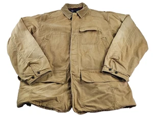 Vintage Polo Ralph Lauren Wolle kariert gefüttert Chore Jacke Herren L braun Canvas Scheune - Bild 1 von 20