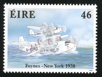 Ireland - 1988 Maja & Mercury Flying Boats 46p - SC# 719, SG# 697 Single MNH OG - Image 1 of 2