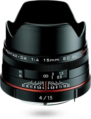 HD PENTAX-DA 15mmF4ED AL Limited Black Super Wide  Super wide-angle single focus - Image 1 of 4