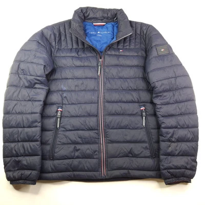 Tommy Hilfiger Ultra Loft Packable Down Puffer Jacket Navy Blue Men's Small - Image 1 of 4