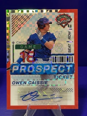 2024 Panini Prospect - Autograph - Owen Caissie #149 Red Power Prizm /99 (RC) - Image 1 of 3