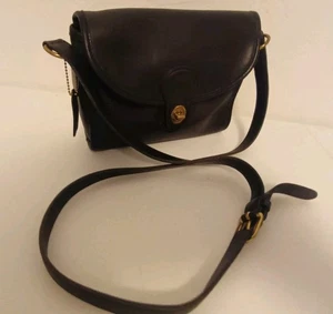 Vintage Coach Shoulder Bag No. A6L-9908 Black Made In USA  Cover Bag - Picture 1 of 23