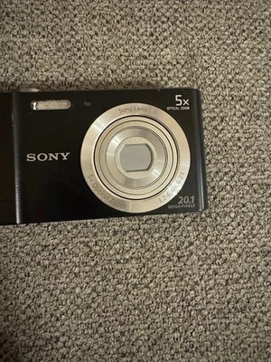 Sony Cyber-shot DSC-W800 20.1MP Digital Camera – Black – 5x Zoom – Works Great - Image 1 of 3