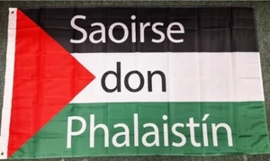 Saoirse don Phalaistín Flag 5 x 3 FT - Freedom For Palestine Irish Republican - Picture 1 of 6