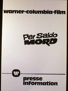 Per Saldo Mord - Senta Berger - David Janssen - Ray Milland - Presseheft - Picture 1 of 1