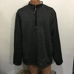 Orvis XL Classic Collection Brighton Gray Sherpa Fleece 1/2 Zip Pullover Sweater - Picture 1 of 6