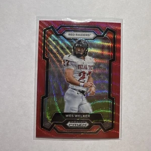 Selecciones de draft Panini Prizm 2024 - Ruby Wave Prizm #86 Wes Welker - Imagen 1 de 2