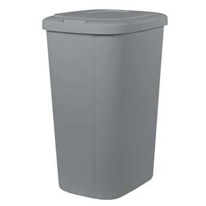 13.3 Gallon Trash Can, Plastic Touch Top Kitchen Trash Can, Grey - Picture 1 of 5