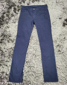 Pantalones chinos marca J para mujer 30 azul algodón pierna de cigarrillo frente plano 5 bolsillos - Imagen 1 de 21