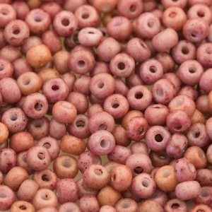 Vintage Czech Seed Beads E Beads 6/0 Opaque Matte Burgundy 15g 10106030 - Picture 1 of 1
