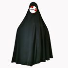 Shaleen Black Lycra prayer shawl-Hijab-Wash and wear quality, very light.