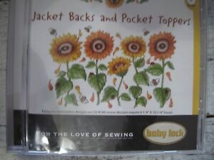 Baby Lock Embroidery Design CD - Jacket Backs & Pocket Toppers - NEW! 