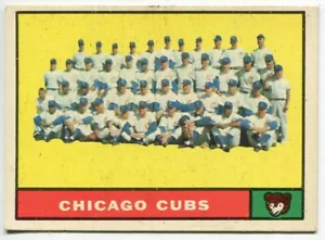 1961 Topps #122 Chicago Cubs Team Card - Picture 1 of 2