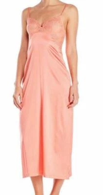La Perla Primula Collection S Silk Negligee Long Nightgown Coral - Image 1 of 2