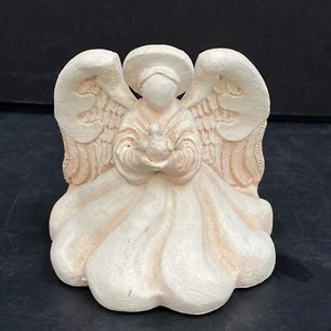 Vintage 80s United Design Candle Light Pink Angel Dove Candle Stick Holder 1989 - Picture 1 of 8