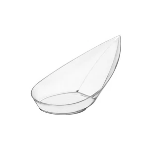 Einweg-Fingerfood Schälchen Lorbeerblatt aus Plastik, Transparent, 40 Stück - Bild 1 von 2