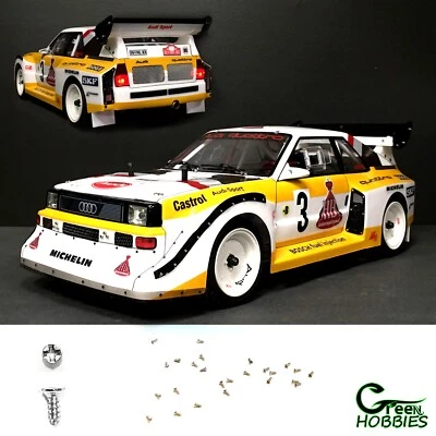 RC 1/10 CHROME MICRO SCREWS M1.0x3mm x25pcs Set Fender Drift Car Body Scale  - Image 1 of 4