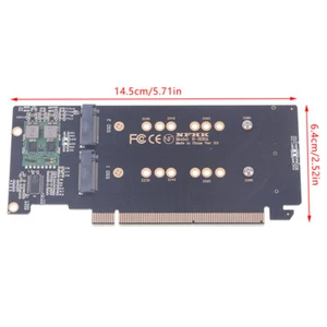1PCS m.2 X16 TO 4X NVME PCIE3.0 GEN3 X16 TO 4*NVME RAID CARD PCI-E VROC CARD - Photo 1/8