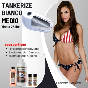 Kit Ripara Serbatoio Bianco Medio Moto Proteggi Trattamento Ruggine e protezione - Foto 1 di 6