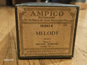 Melody AMPICO Piano Roll 101043-K Played By Milton Suskind - Picture 1 of 2