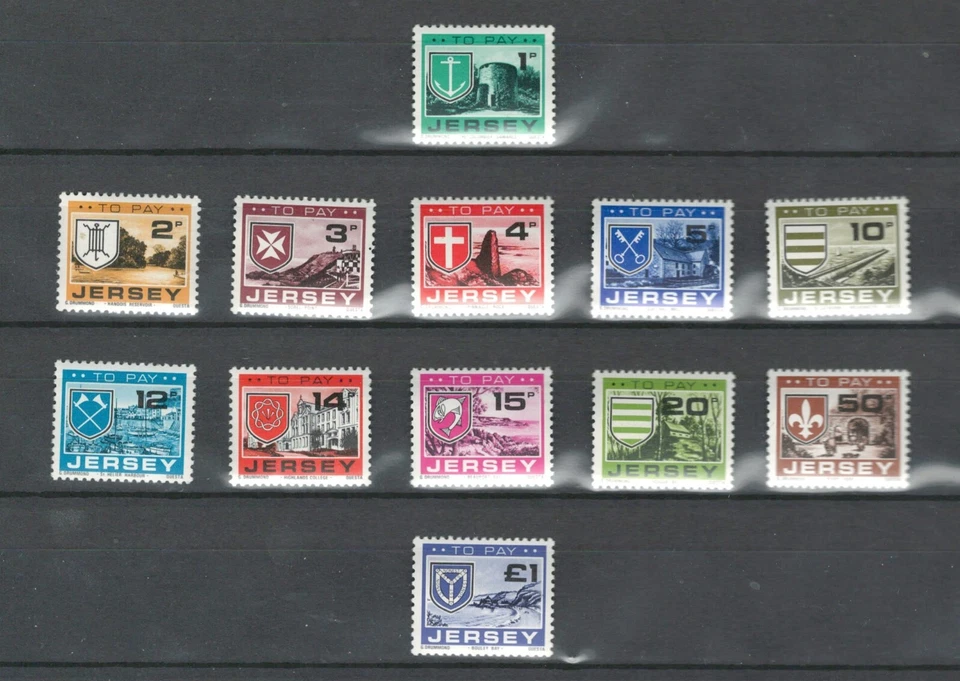JERSEY UNITED KINGDOM POSTAGE DUE SET MNH STAMPS LOT (JER 174) - Image 1 of 1