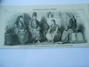 Gravure 1854 - Costumes des Femmes à Sinope - Foto 1 di 1