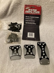 Pilot Motorsports Racing Pedal Pads PM-229EP, Carbon Fiber Inserts. - Picture 1 of 10