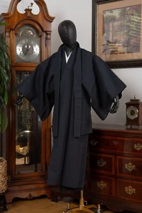 DEAR VANILLA JAPANESE KIMONO/HAORI ENSEMBLE SET MEN'S AUTHENTIC JAPAN SAMURAI - Picture 1 of 9