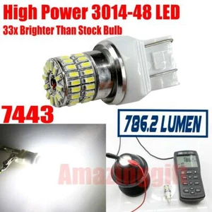 7443 7440 Xenón Blanco Alta Potencia Señal de Giro Freno Retroceso Bombilla LED Cola - Imagen 1 de 7