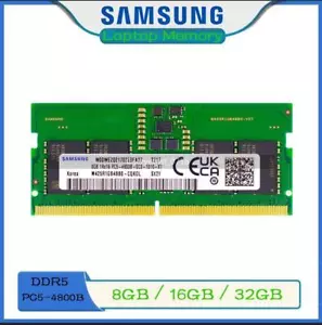 Samsung 8GB 16GB 32GB PC5-38400 DDR5 4800 MHz SO-DIMM Laptop Memory for Dell lot - Picture 1 of 12