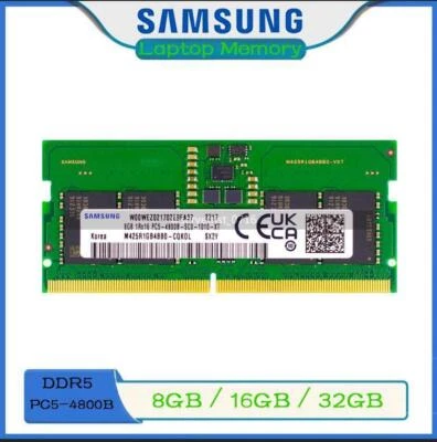 Samsung 8GB 16GB 32GB PC5-38400 DDR5 4800 MHz SO-DIMM Laptop Memory for Dell lot - Image 1 of 4
