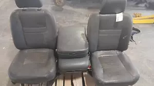 2007-2010 Dodge Ram 2500/3500 Front Set of Quad Cab Leather Electric Seats - Picture 1 of 12