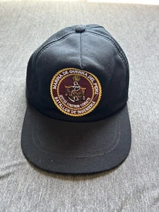 Peruvian Navy Hat Adjustable Black Engineering Battalion - Picture 1 of 7