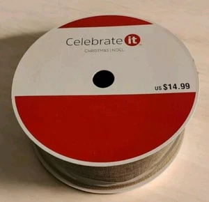 Cinta Jumbo con cable beige sólido 2-1/2" x 75 pies (22,86 metros) ¡NUEVA! - Imagen 1 de 3